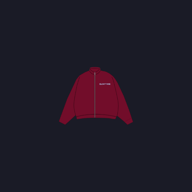VESTE VELOUR ROUGE BORDEAUX - THE NOTORIOUS