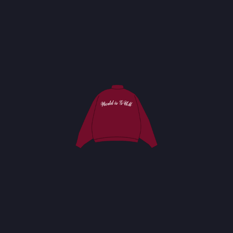 VESTE VELOUR ROUGE BORDEAUX - THE NOTORIOUS